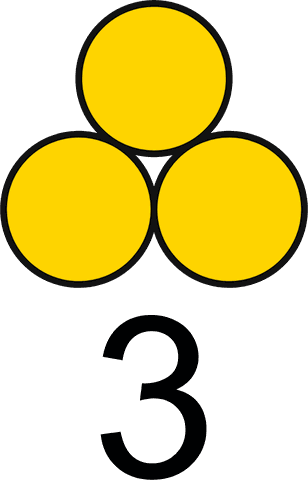 three yellow dots